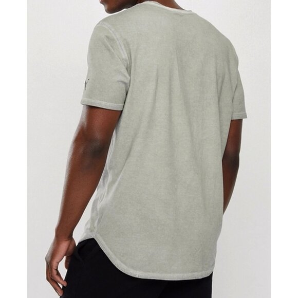 Puma Studio Wash Tee Harbor Mist Garment-Dyed Exercise Short Sleeve T-Shirt XXL - Picture 2 of 16